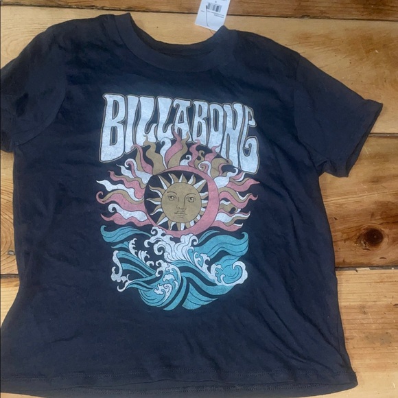 Billabong Other - Billabong Kids Tee - Black with Colorful Graphic, sun and waves, NWT small